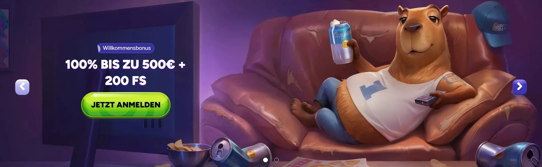 Spin bara casino banner PC de