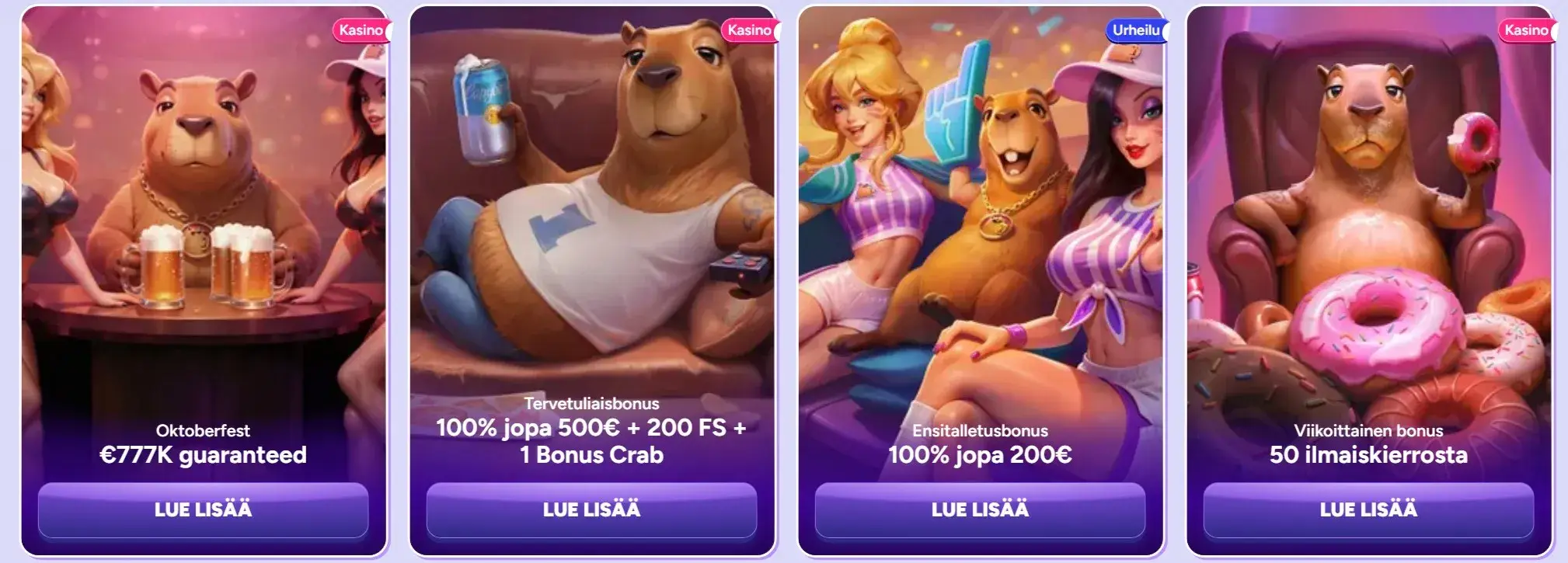 Spin bara casino tarjoukset fi