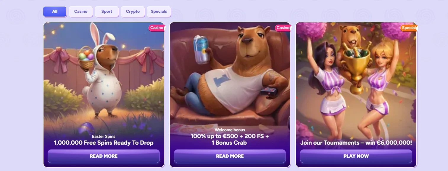 spinbara casino bonuses