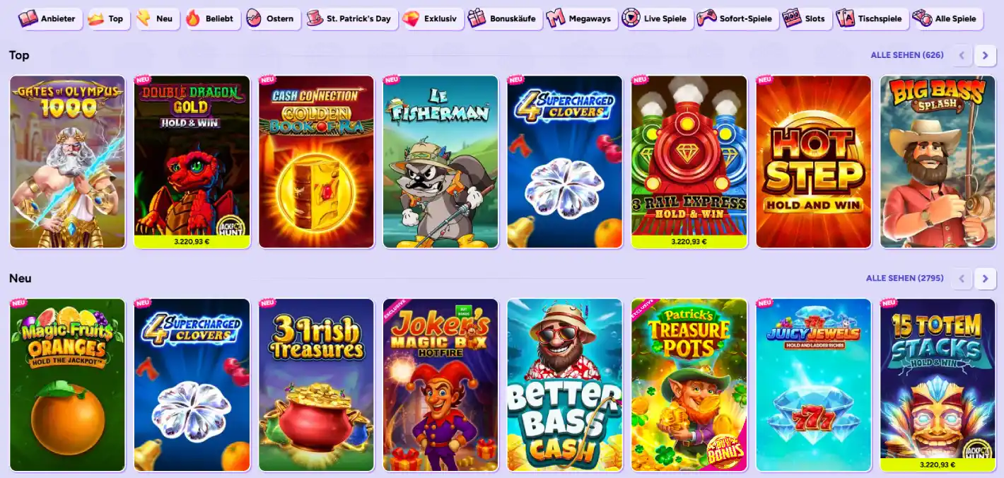 spinbara casino spieleangebot